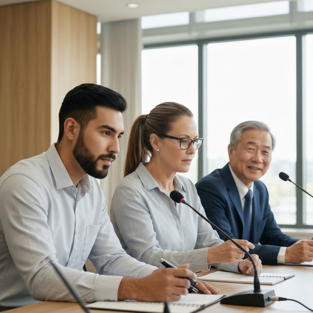 Professional interpreters team